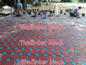 Thaiinter blockจำหน่ายบล็อกตัวหนอน บล็อกปูพื้น แผ่นปูพื้นทางเดิน ราคาถูก